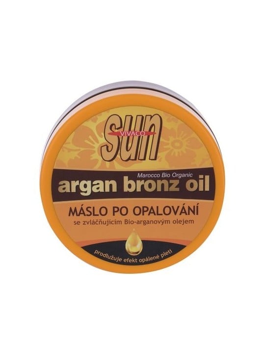 Vivaco Sun Argan Bronz Oil - Burro doposole emolliente con olio di argan biologico 200ml donna