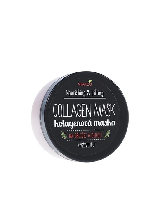 Vivaco Collagen Mask Nourishing & Lifting - Maschera al collagene per viso e décolleté 100ml donna