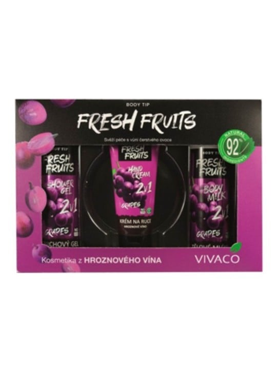 Cofanetto regalo Vivaco di cosmetici con vino d'uva Donna