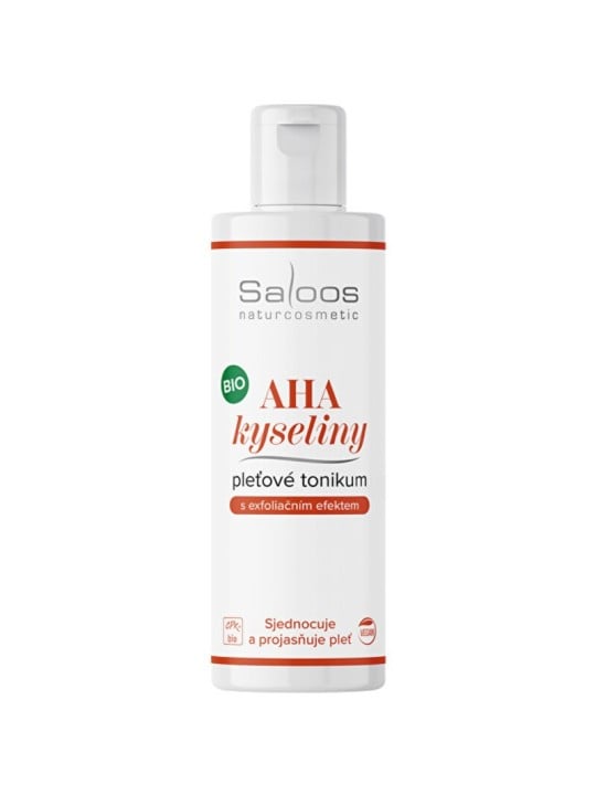 Tonico viso Saloos Bio con acidi AHA 200ml donna