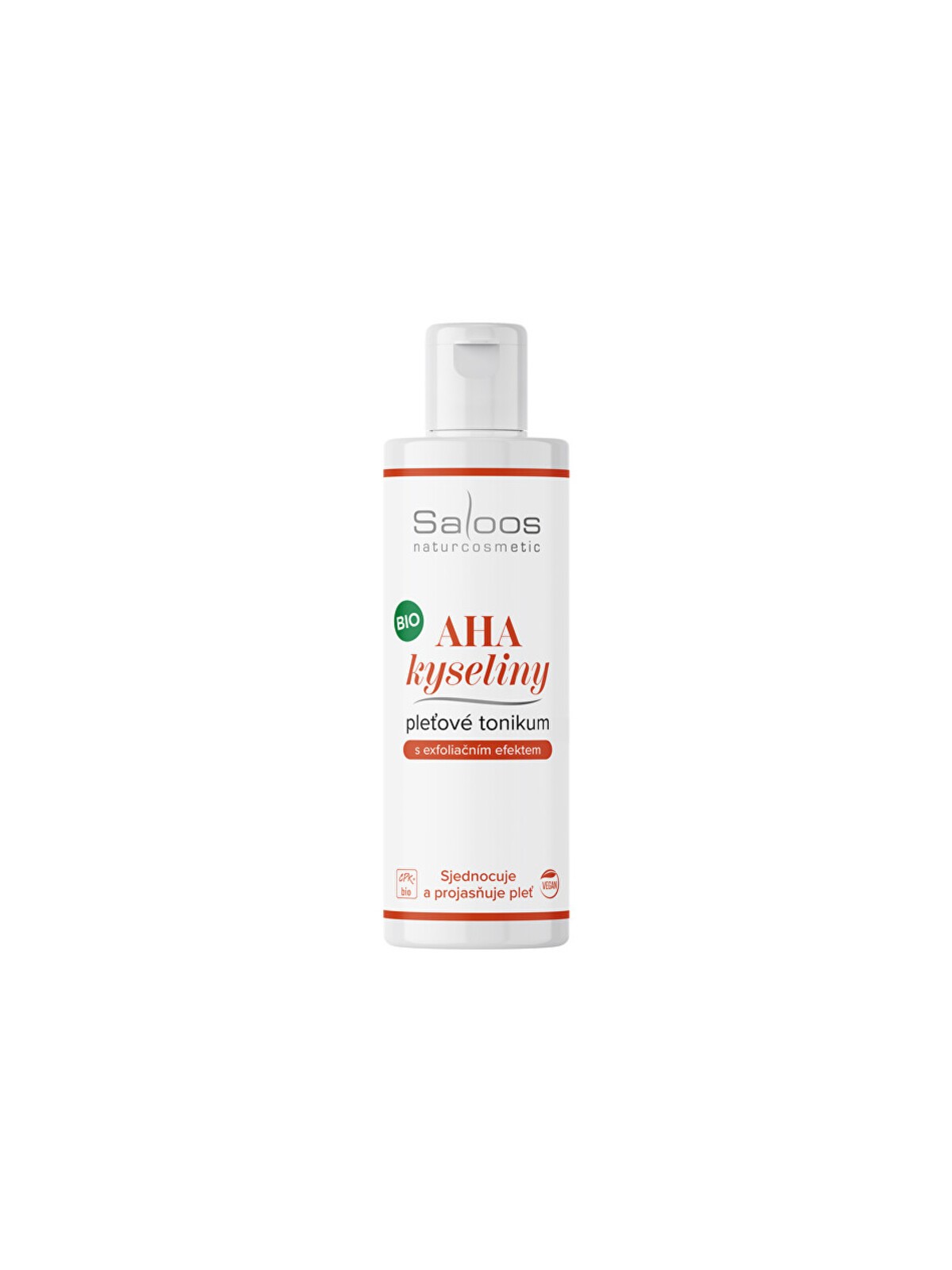 Tonico viso Saloos Bio con acidi AHA 200ml donna