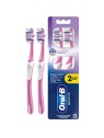 Spazzolino elettrico Oral-B Pro-3D White Whitening Clean Medium - Spazzolino (2 pezzi) donna