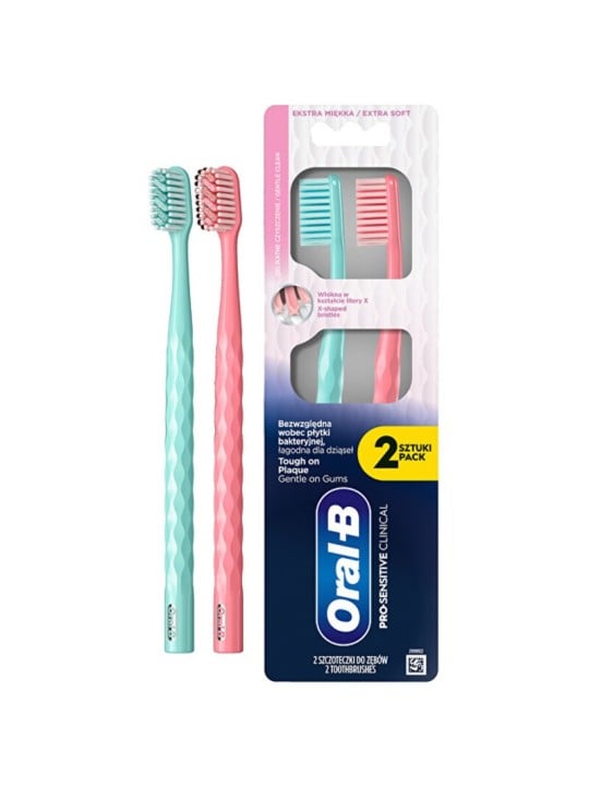 Spazzolino Oral B Pro Sensitive-Clinical - Spazzolino (2 pezzi) donna