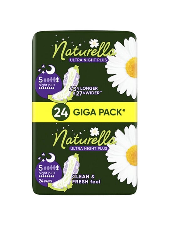 Naturella Ultra Night Plus - Dmsk flocculi igienici per la notte 24 pezzi donna