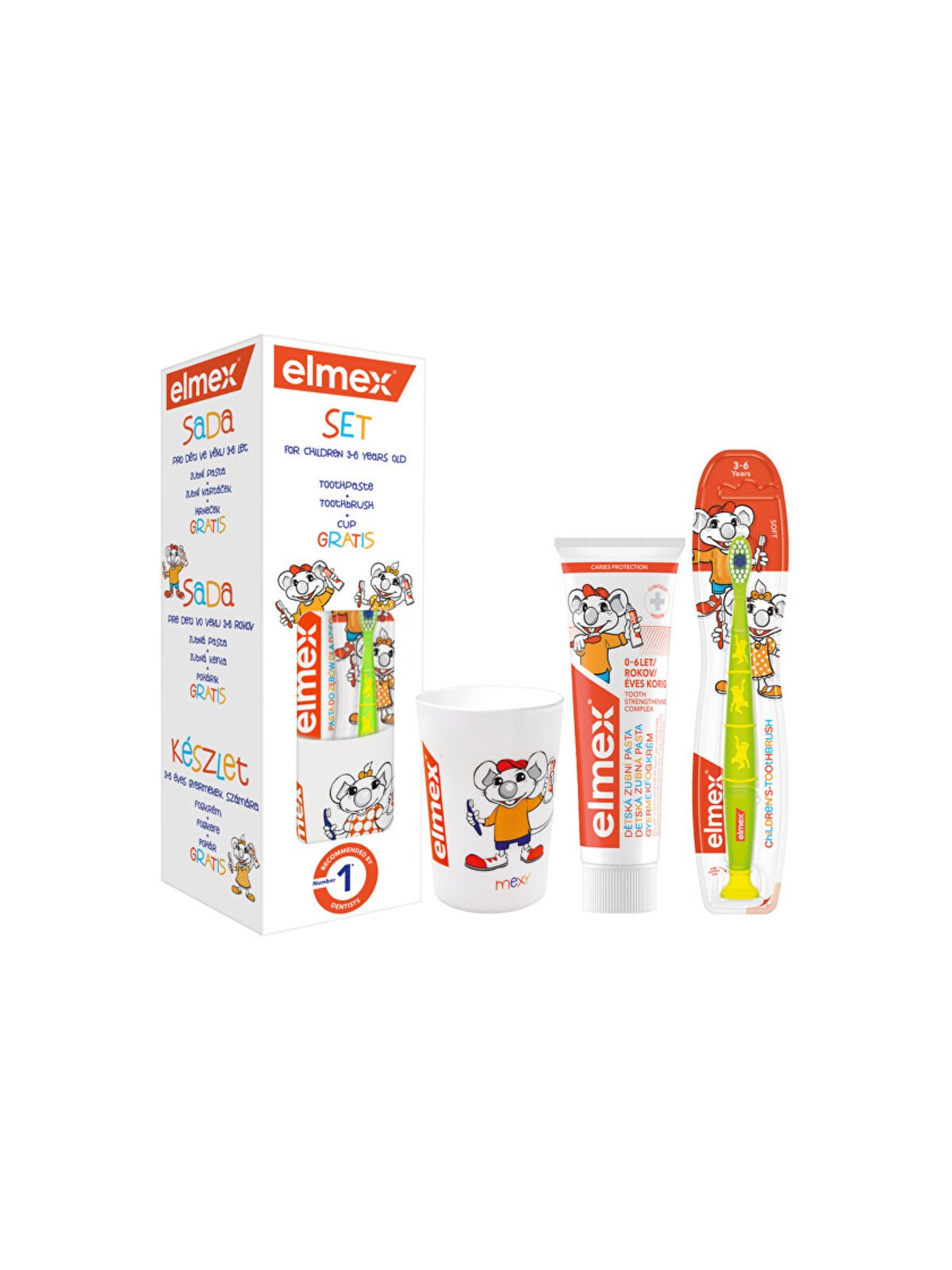 Set regalo Elmex per l'igiene dentale dei bambini Donna