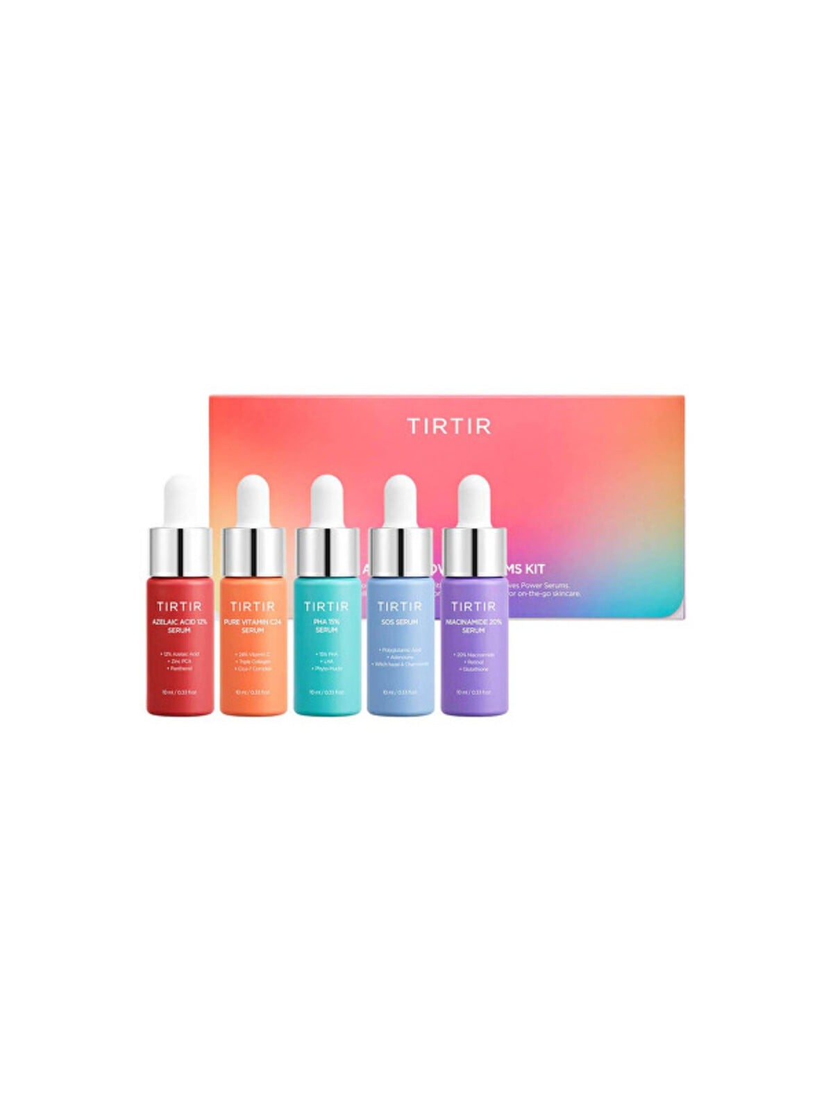 TIRTIR Kit di sieri potenti con 5 principi attivi - Set regalo donna