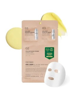 VT Cosmetics Vita-Light All In One 3Step Mask ++ - Maschera viso illuminante e idratante 1.0g donna