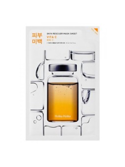 Holika Holika Skin Rescue Mask Sheet - Maschera in tessuto illuminante con vitamina C. 20ml donna