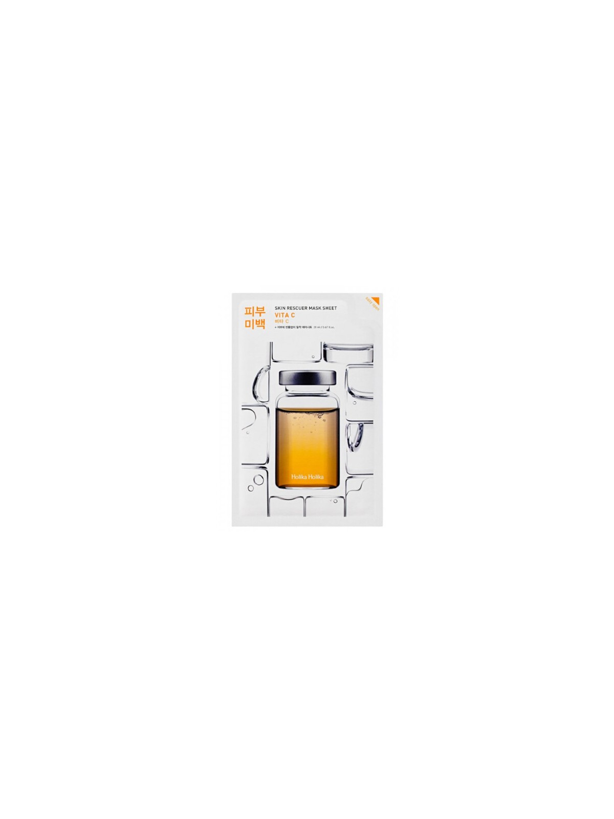 Holika Holika Skin Rescue Mask Sheet - Maschera in tessuto illuminante con vitamina C. 20ml donna