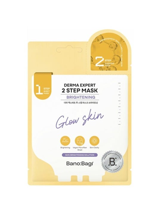 BANOBAGI Derma Expert Brightening 2 Step Mask - Maschera illuminante in due fasi 27,0 g donna