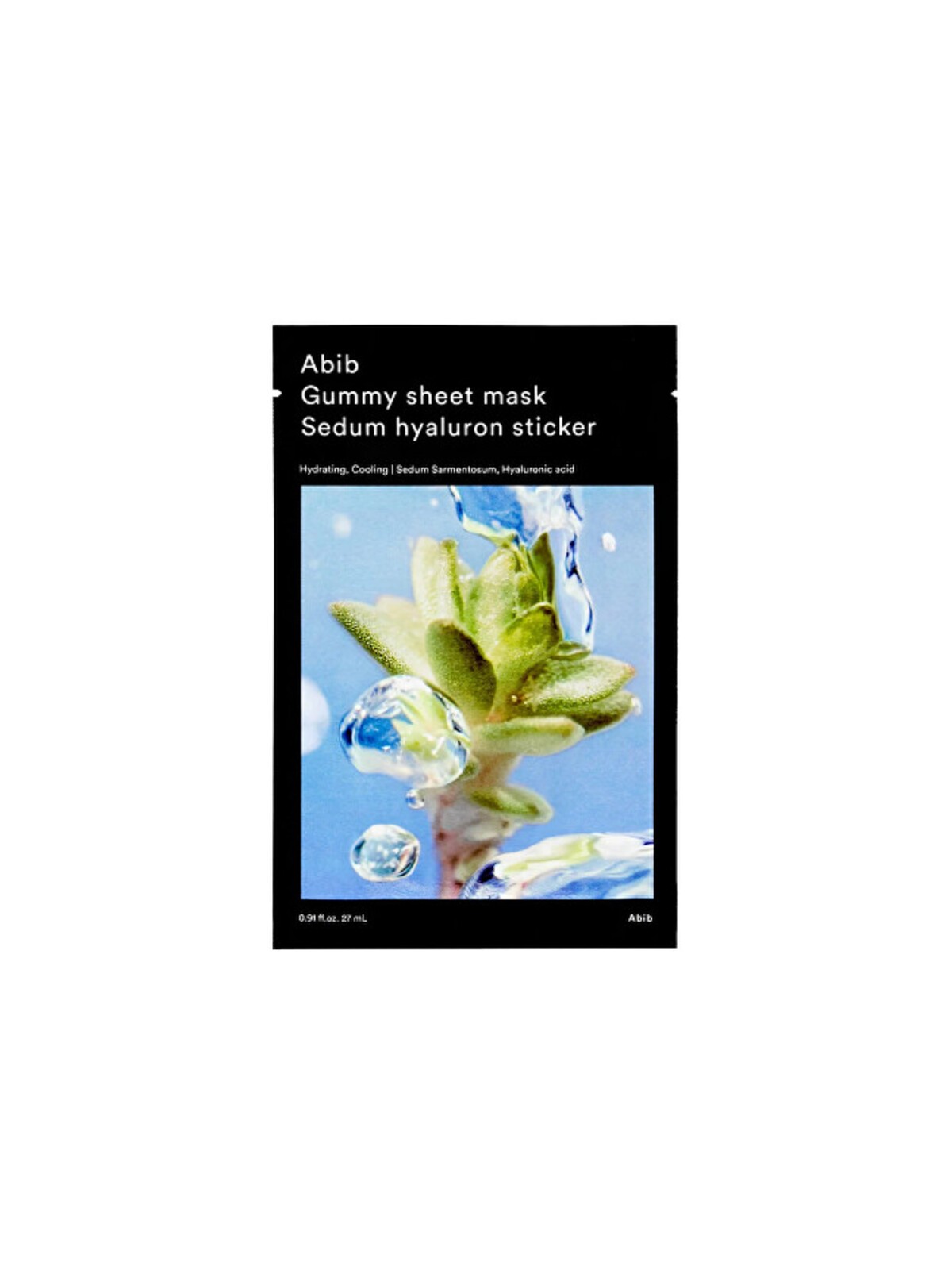 Abib Sedum Hyaluron Sticker Gummy Sheet Mask - Maschera in tessuto idratante 27ml donna