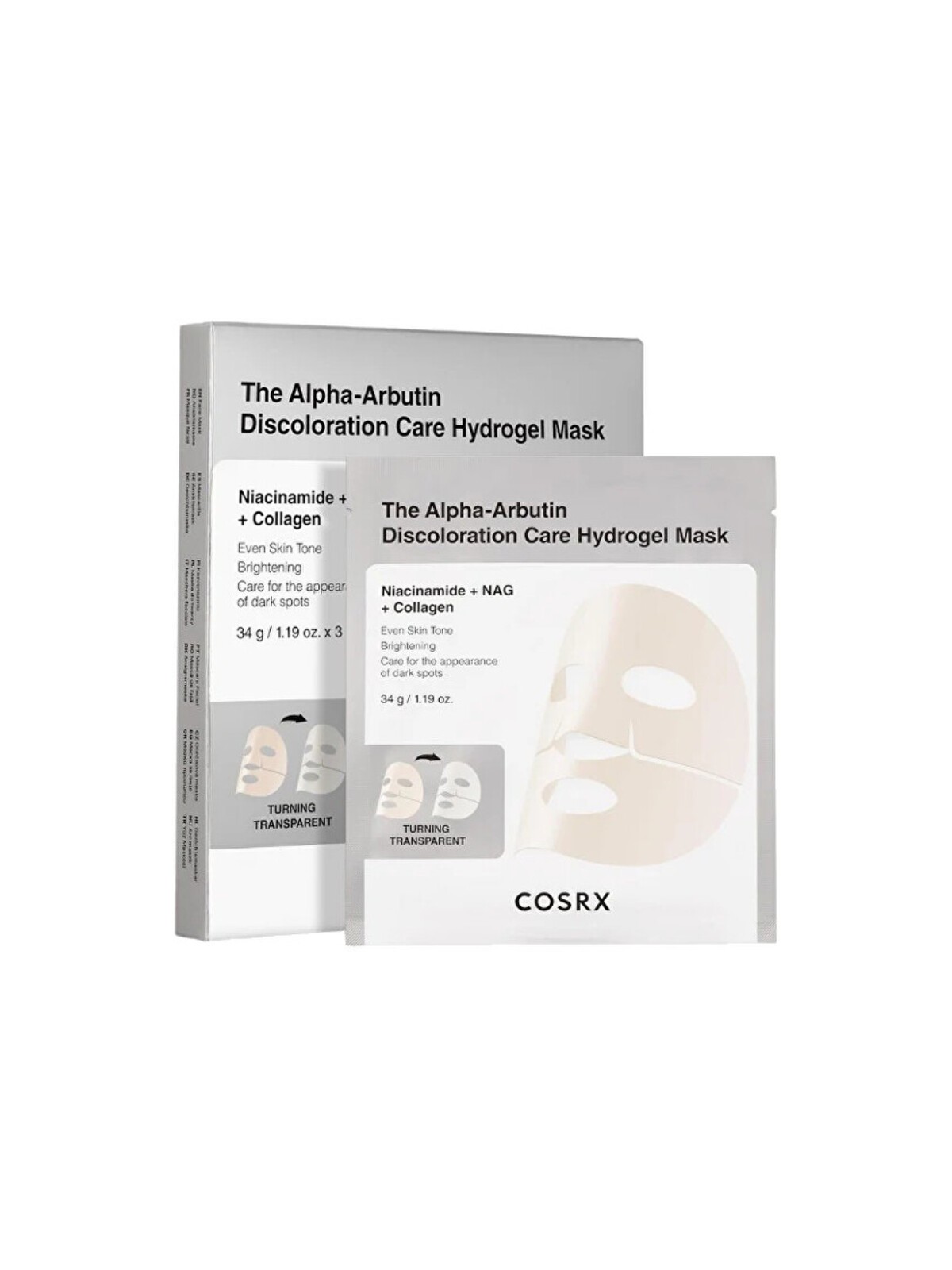 COSRX Trio di maschere idrogel per la cura delle discromie - Set di maschere viso 34,0 g donna