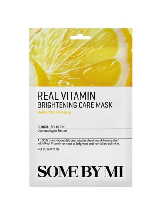 Some By Mi Real Vitamin Brightening Care Mask - Maschera viso illuminante 20.0g donna