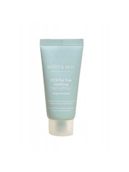 MARY & MAY Cica Tea Tree Soothing Wash Off Pack - Maschera viso 30.0g donna
