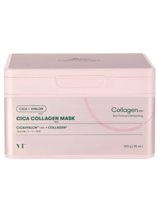 VT Cosmetics Cica Collagen Mask (30 pezzi) - Maschere viso rassodanti 30ml donna