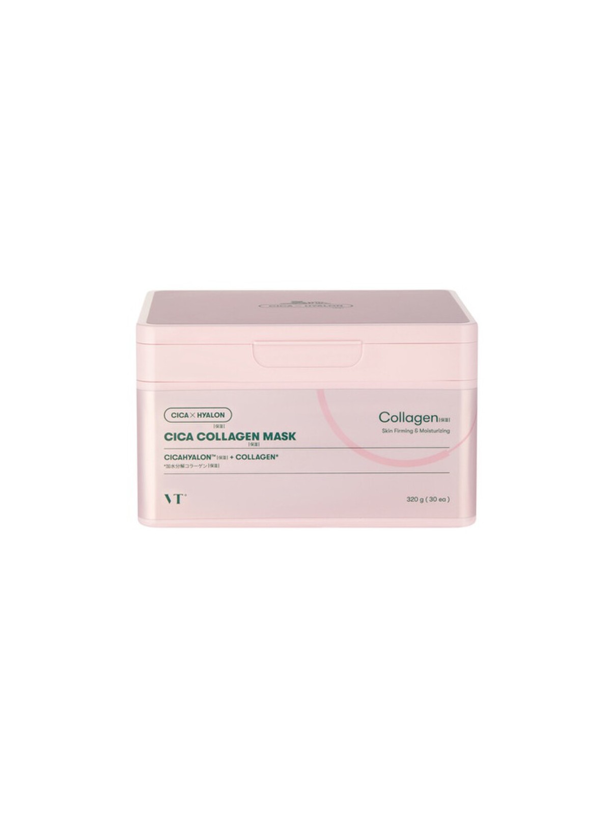 VT Cosmetics Cica Collagen Mask (30 pezzi) - Maschere viso rassodanti 30ml donna