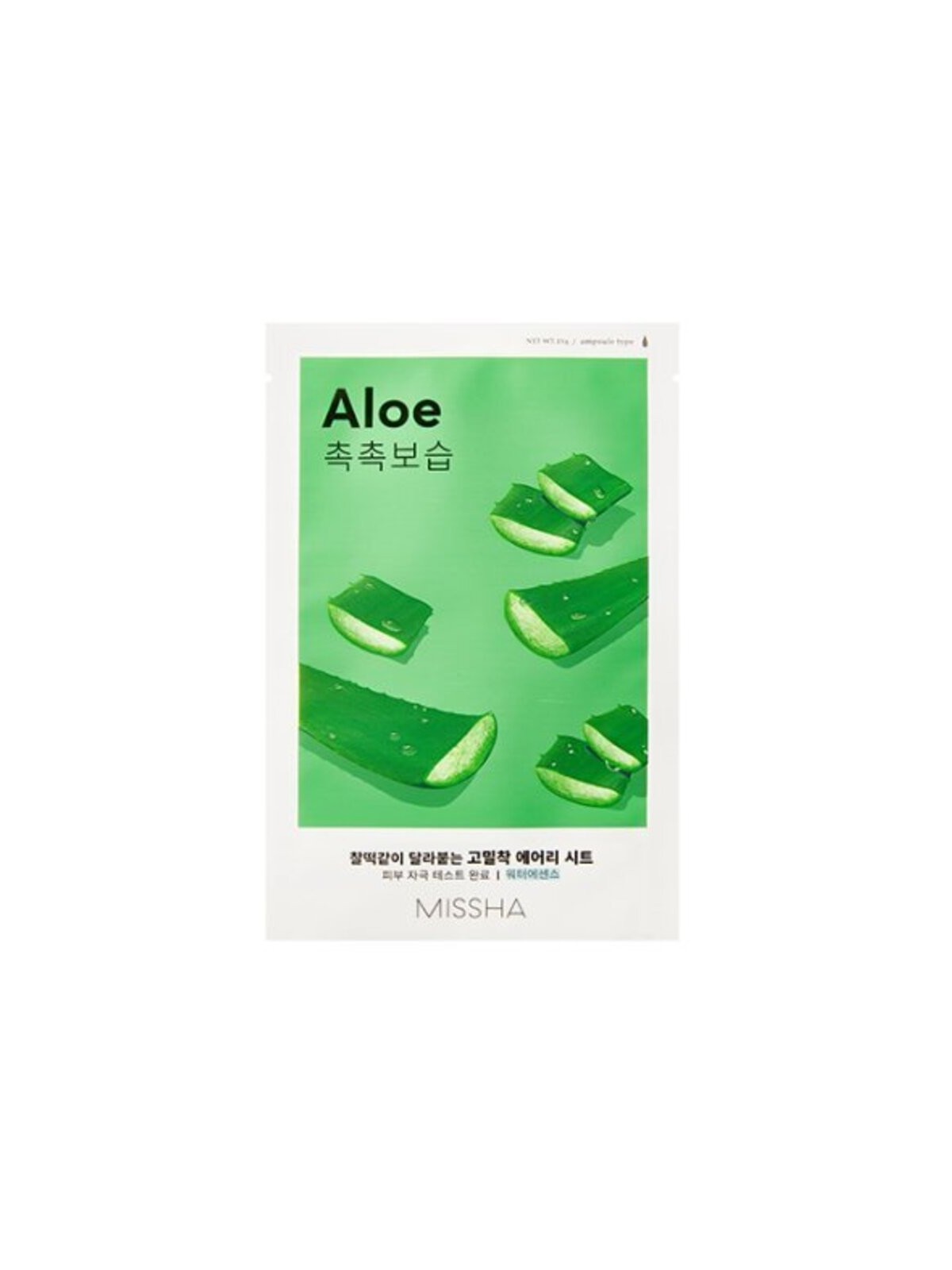Missha Aloe Airy Fit Sheet Mask - Maschera in tessuto idratante 19.0g donna