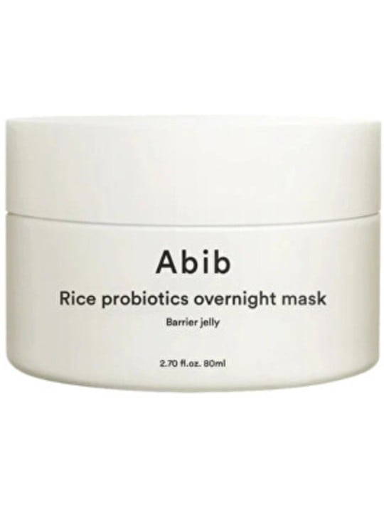 Maschera notte Abib Barrier Jelly Rice Probiotics - Maschera viso per il contorno occhi con probiotici 80ml donna