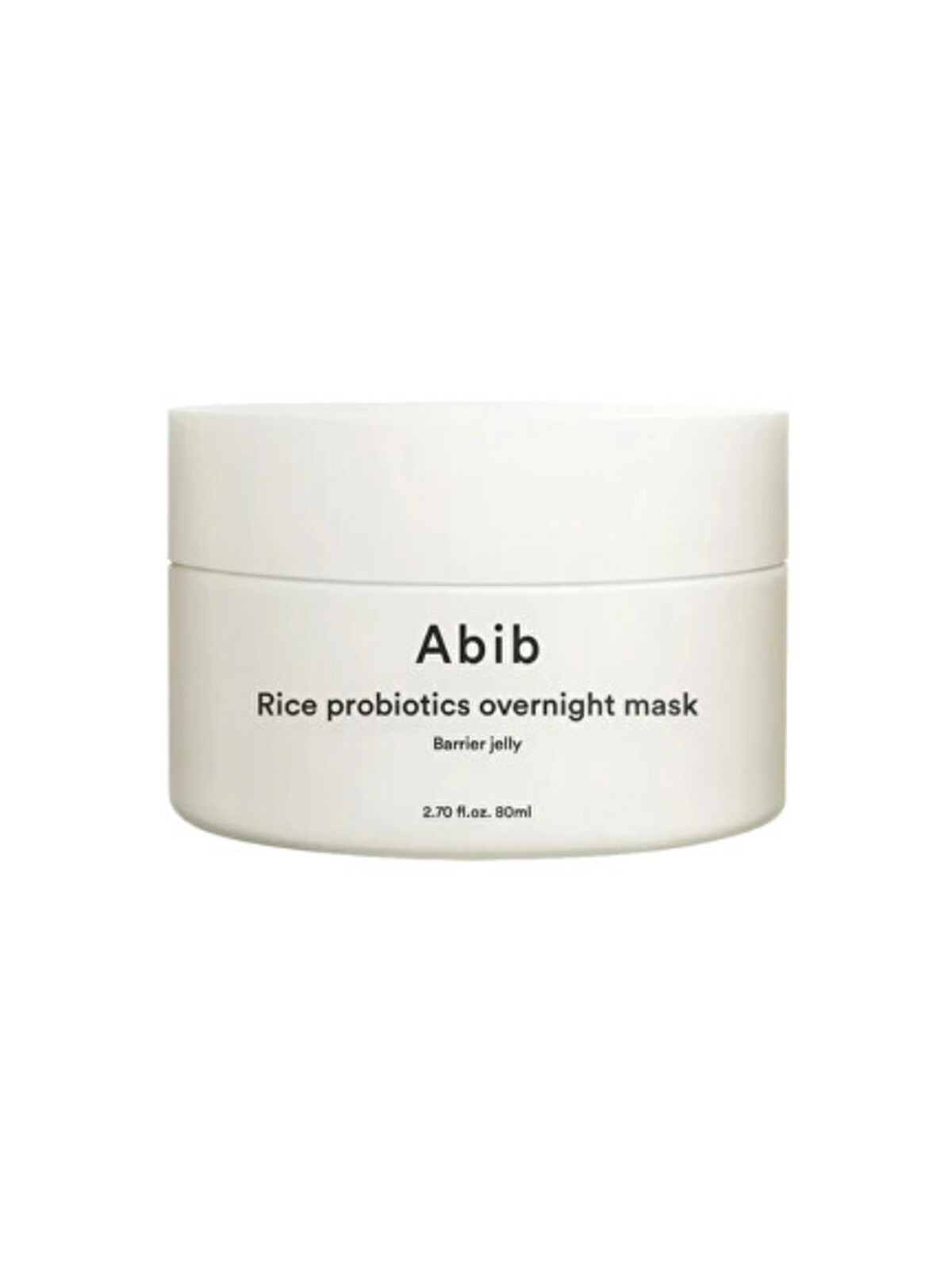Maschera notte Abib Barrier Jelly Rice Probiotics - Maschera viso per il contorno occhi con probiotici 80ml donna