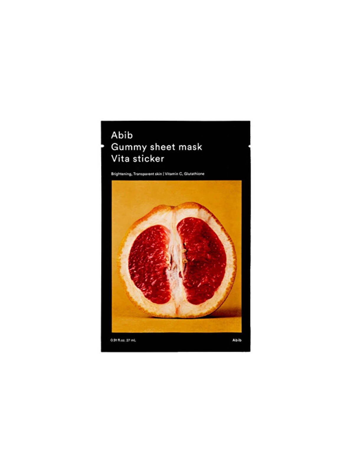 Maschera in tessuto Abib Vita Sticker Gummy - Maschera illuminante in tessuto 27ml donna
