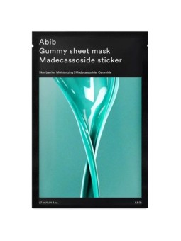 Maschera in tessuto gommosa con adesivi Abib Madecassoside - Maschera in tessuto idratante 27ml donna