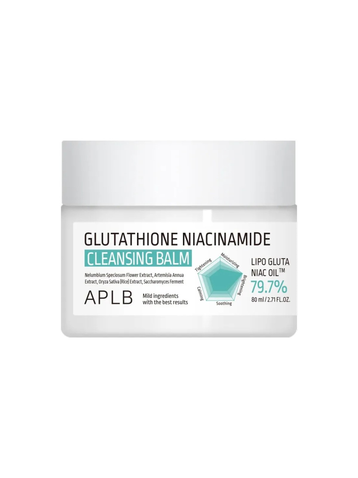 APLB Glutatione Niacinamide Cleansing Balm - balsamo detergente 80ml donna