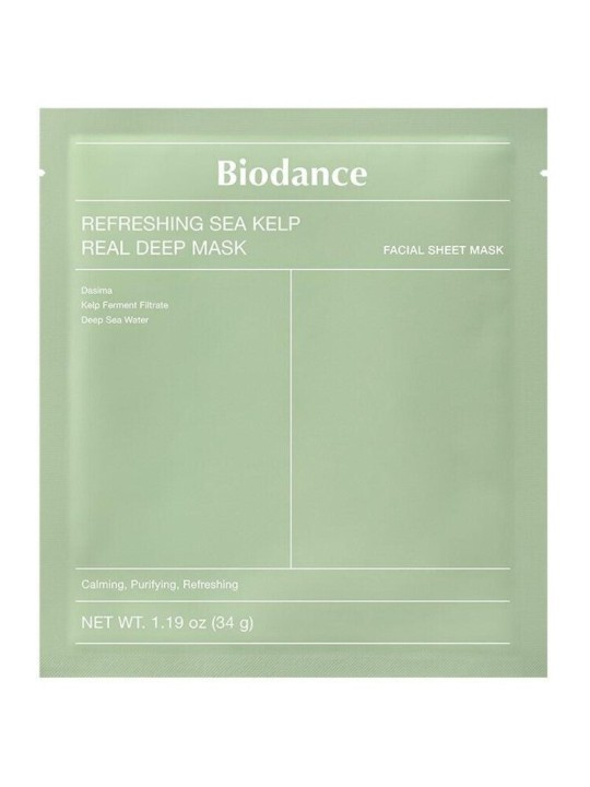 Biodance Refreshing Sea Kelp Real Deep Mask - Maschera viso lenitiva 34.0g donna