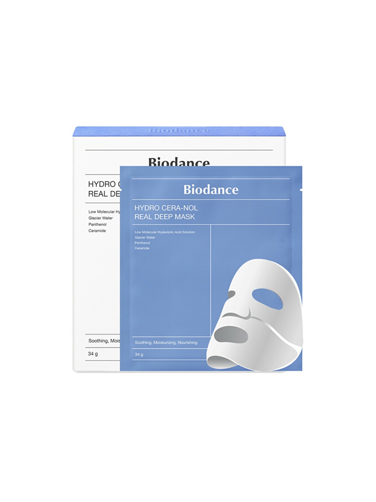 Biodance Hydro Ceranol Real Deep Mask - Maschera viso (4 pezzi) donna