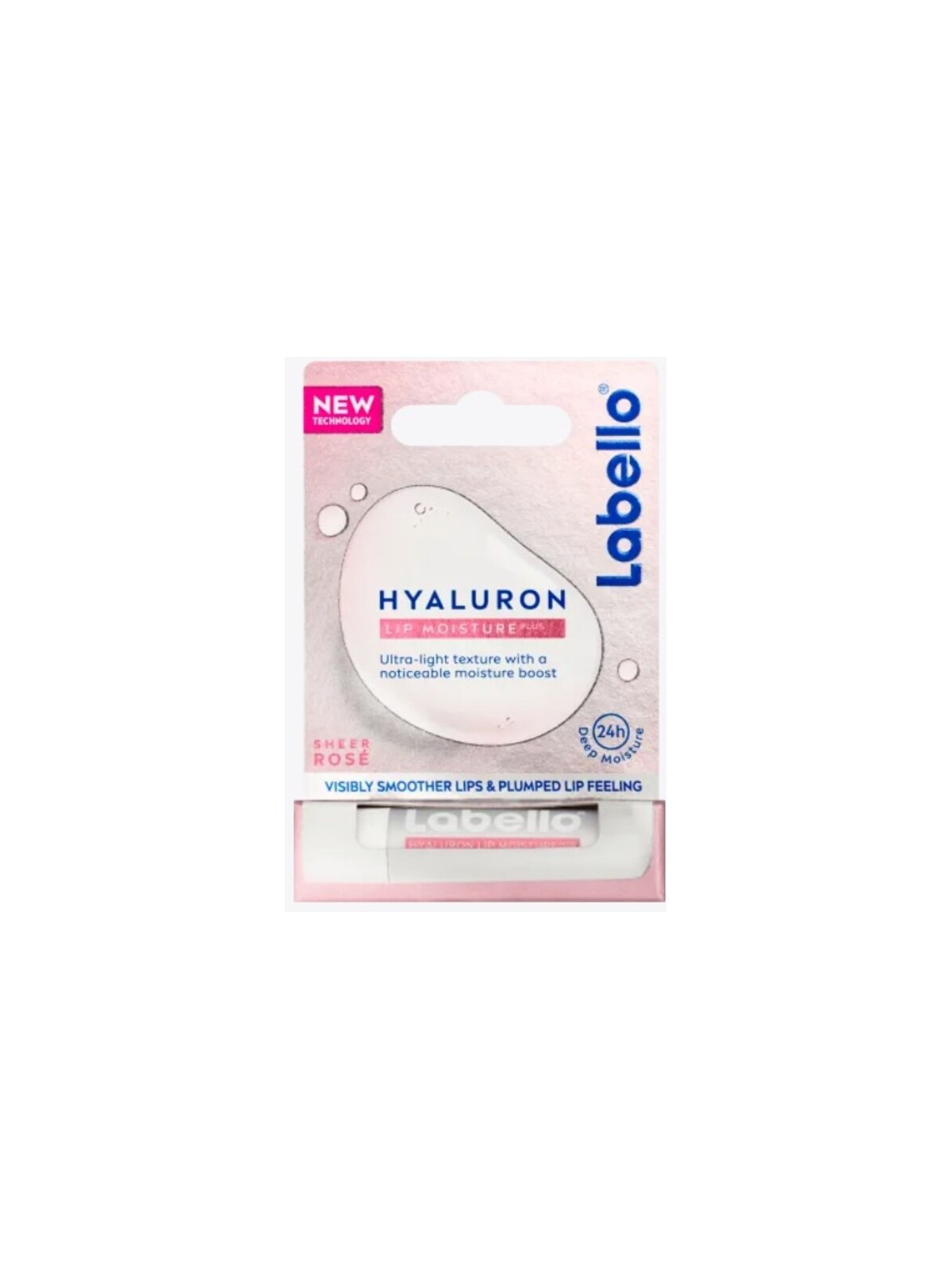 Labello Hyaluron Lip Moisture Plus Sheer Rosé - Balsamo labbra 5,2 g donna