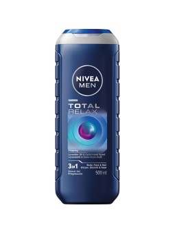 Nivea Men Total Relax Body, Face & Hair Shower Gel - Relaxa?n shower gel 500ml uomo