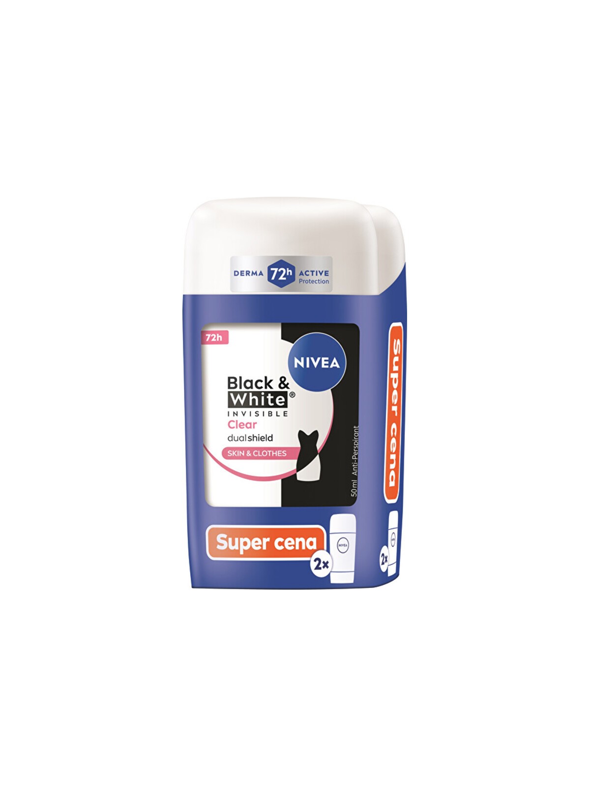 Nivea B&W Invisible Clear Duo - Un set di questi antitraspiranti? 50 ml donna