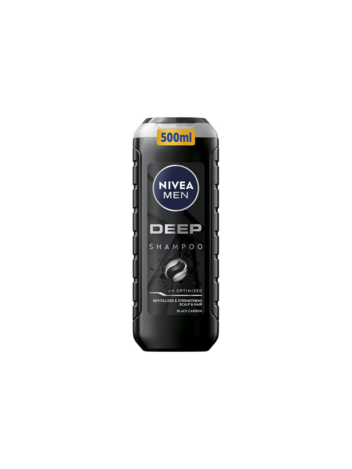 Nivea Men Deep Shampoo - Shampoo rivitalizzante per capelli e cuoio capelluto grassi 500ml uomo