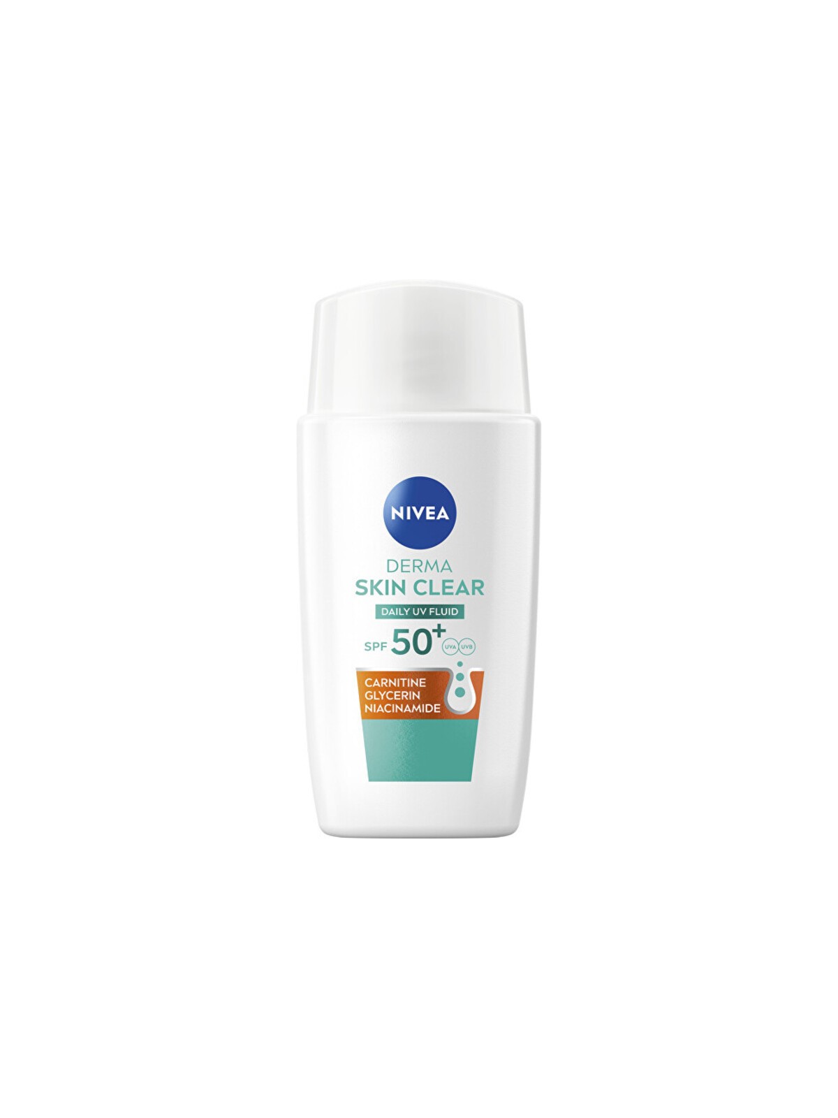 Nivea Derma Skin Clear Daily UV Fluid SPF 50+ - Fluido UV da giorno per pelli problematiche? 40 ml donna