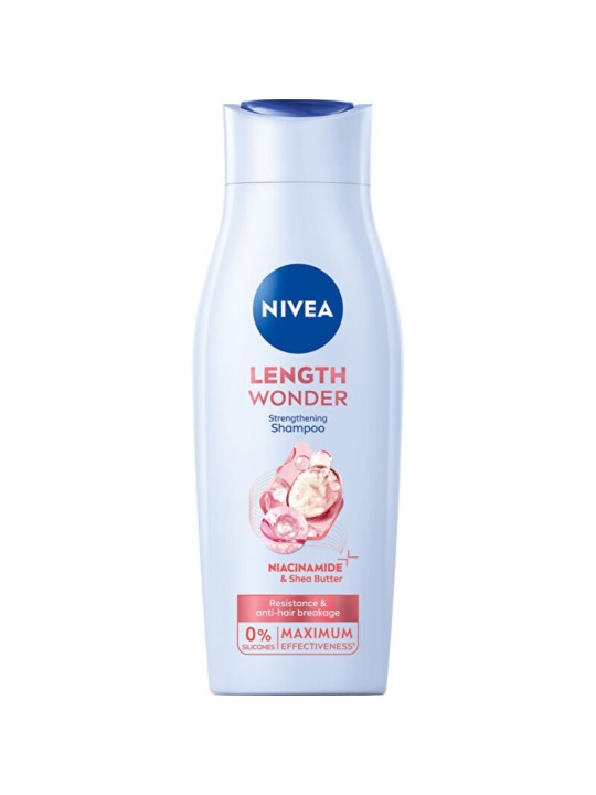 Nivea Length Wonder Strengthening Shampoo - Shampoo rinforzante con burro di karité 400ml donna