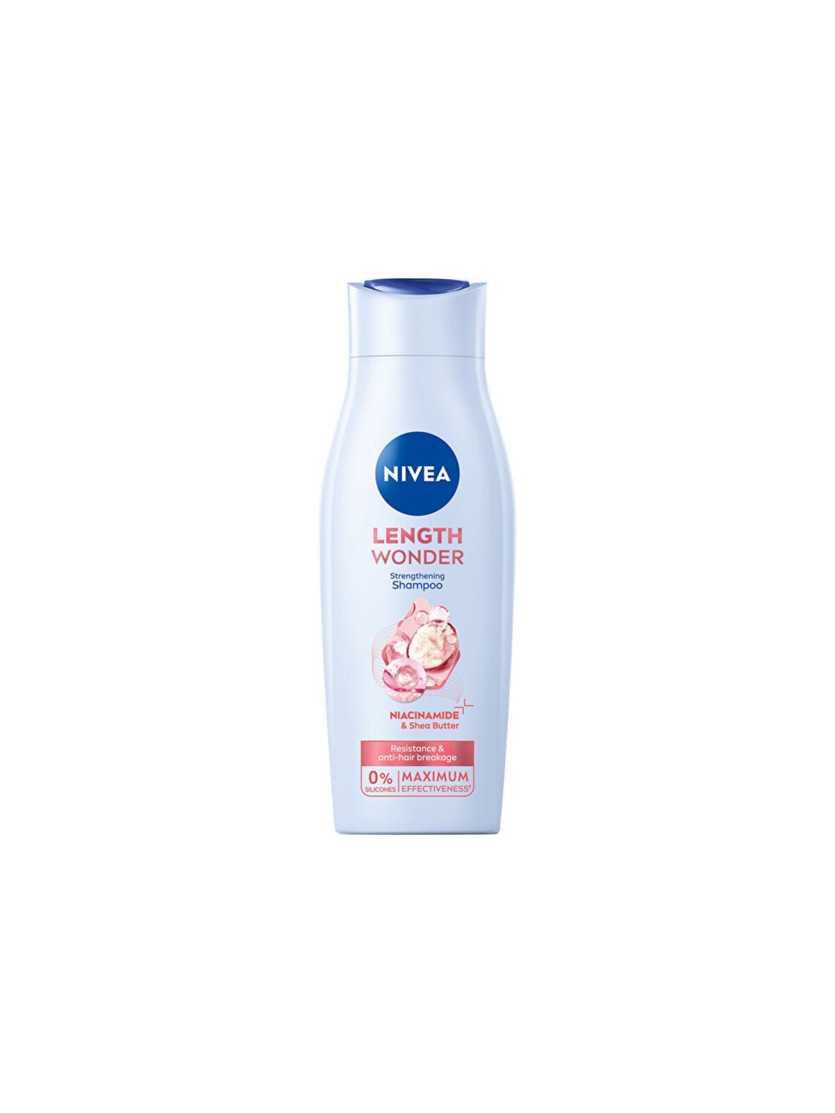 Nivea Length Wonder Strengthening Shampoo - Shampoo rinforzante con burro di karité 400ml donna