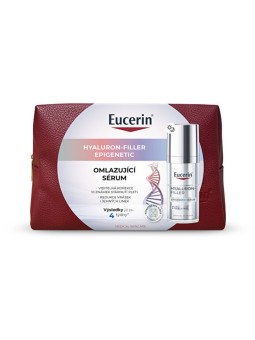 Siero viso ringiovanente Eucerin Hyaluron-Filler Epigenetic Serum con pochette cosmetica 30ml donna