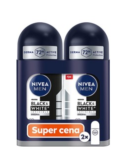 Nivea Black & White Invisible Original Roll-on Set - Set di palline antitraspiranti? uomo