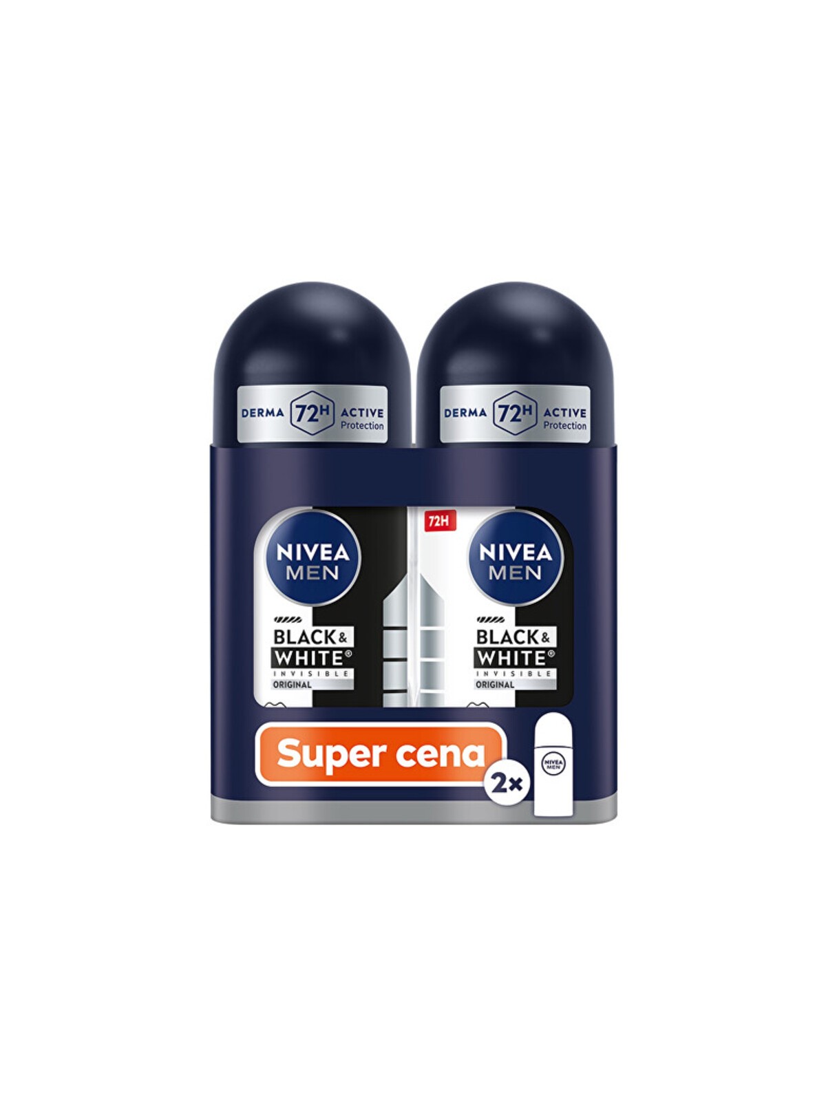 Nivea Black & White Invisible Original Roll-on Set - Set di palline antitraspiranti? uomo