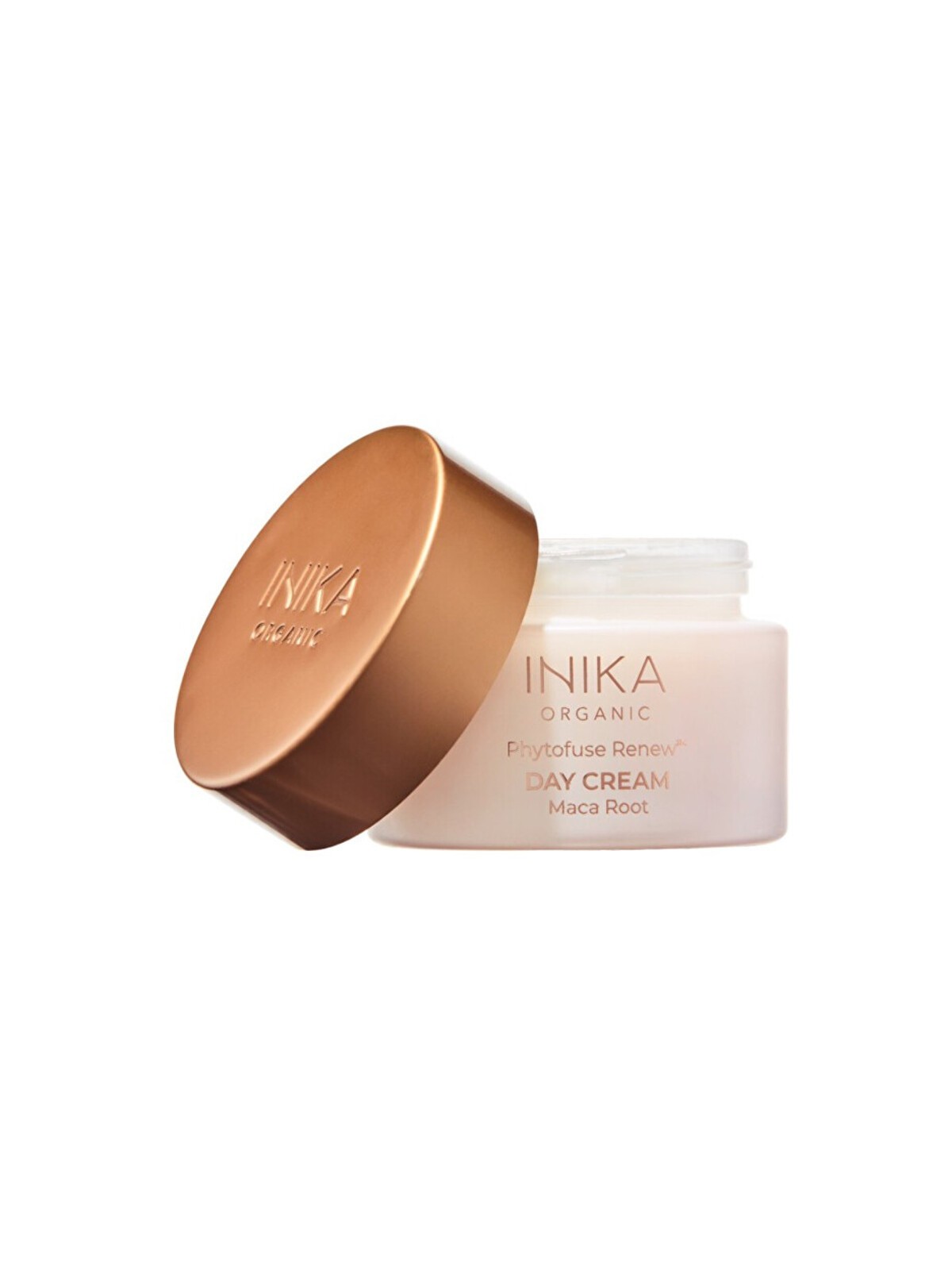 Inika Organic Maca Phytofuse Renew Day Cream Maca Root - Crema giorno con pelle di uccello 50ml donna