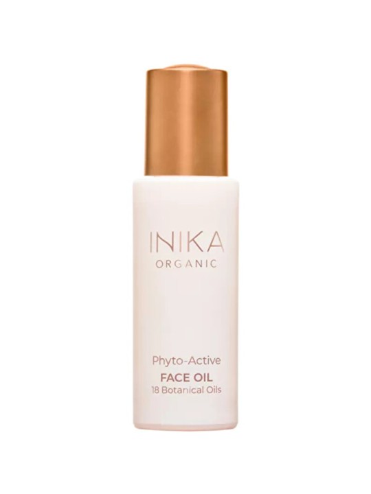 Inika Organic Phyto-Active Face Oil - Olio viso con piante uccelli 30ml donna