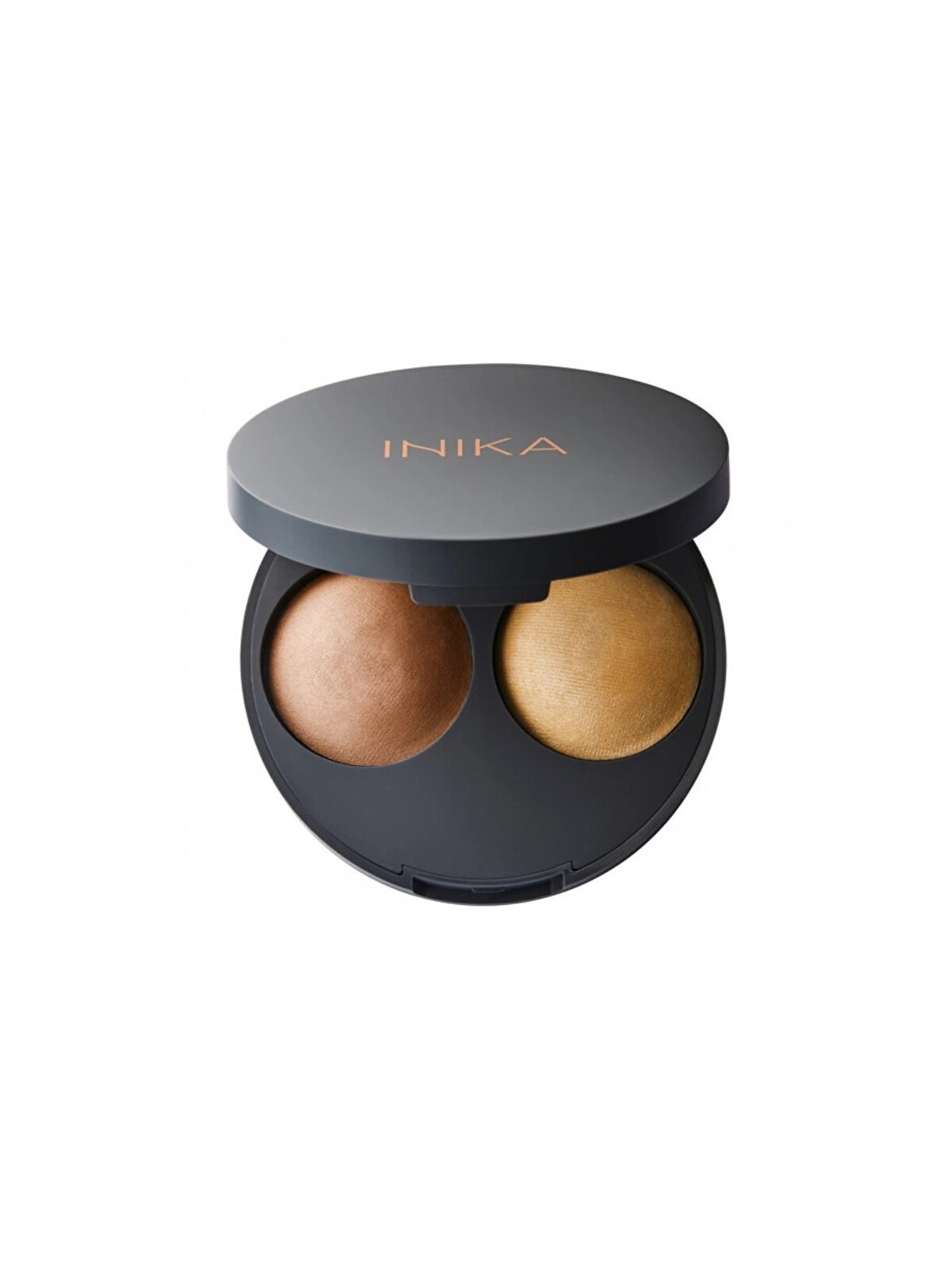 Inika Organic Baked Contour Duo - Duo di contouring biologico cotto al forno 5 g Donna Teak