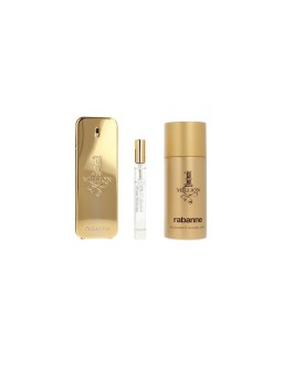 Rabanne 1 million set 3 pezzi Eau de Toilette spray 100 ml + Deodorant 150 ml + Eau de Toilette spray 10 ml uomo