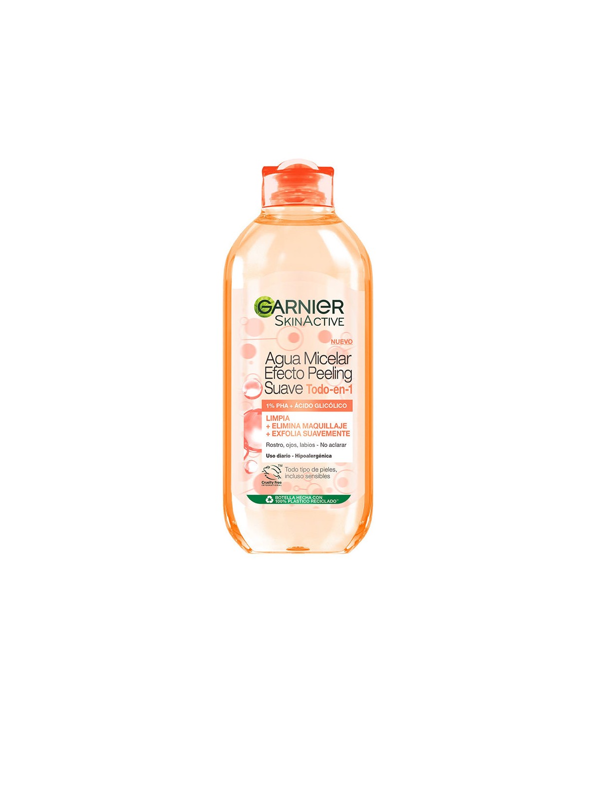 Garnier Acqua micellare SKINACTIVE, delicato effetto peeling, tutto in 1. 400ml donna