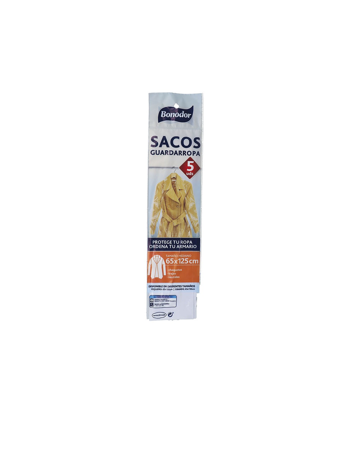 Bonodor ARMADIO abiti 65 x 125 5 unità unisex