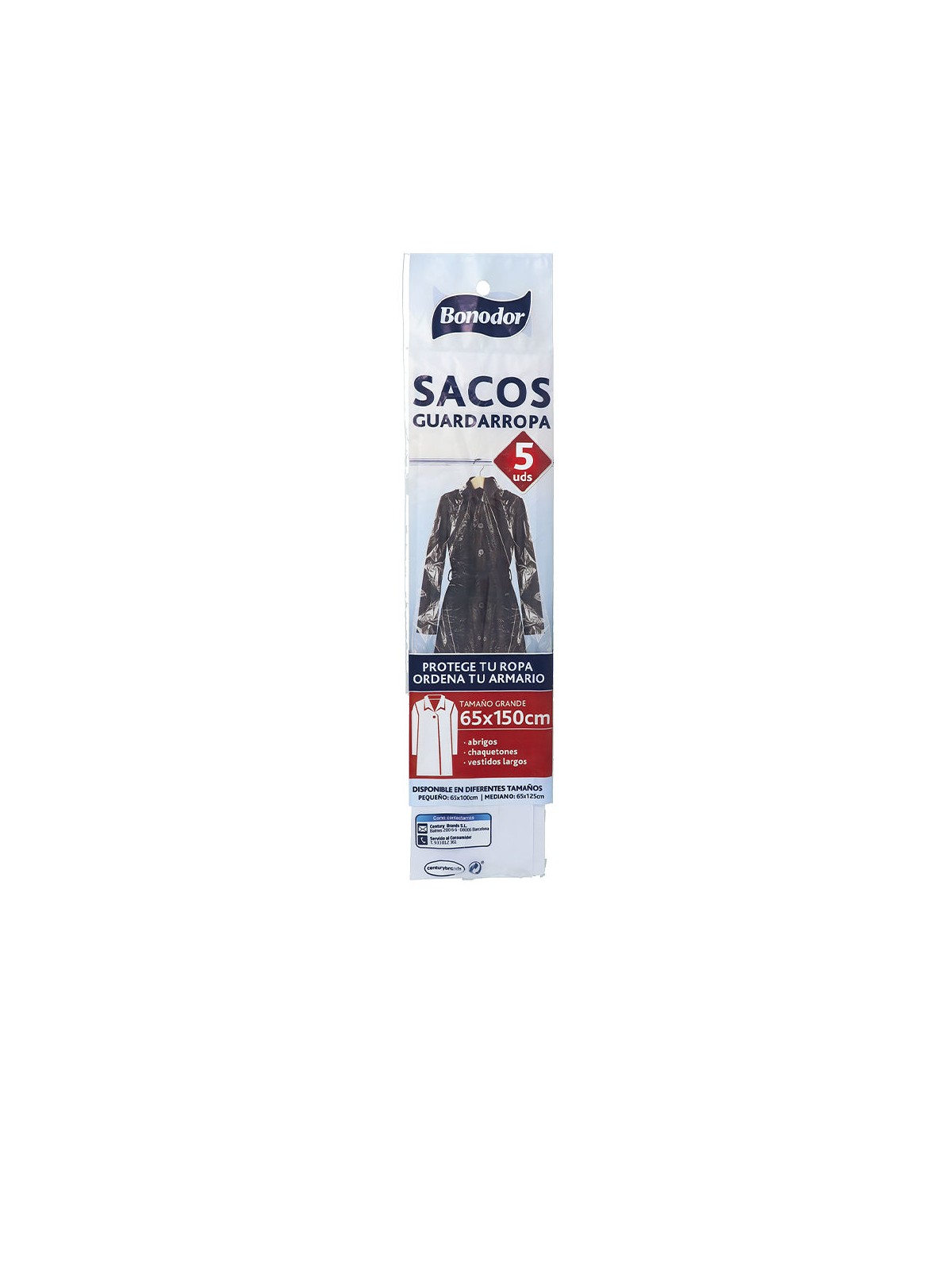 Bonodor ARMADIO cappotti 65 x 150 5 unità unisex