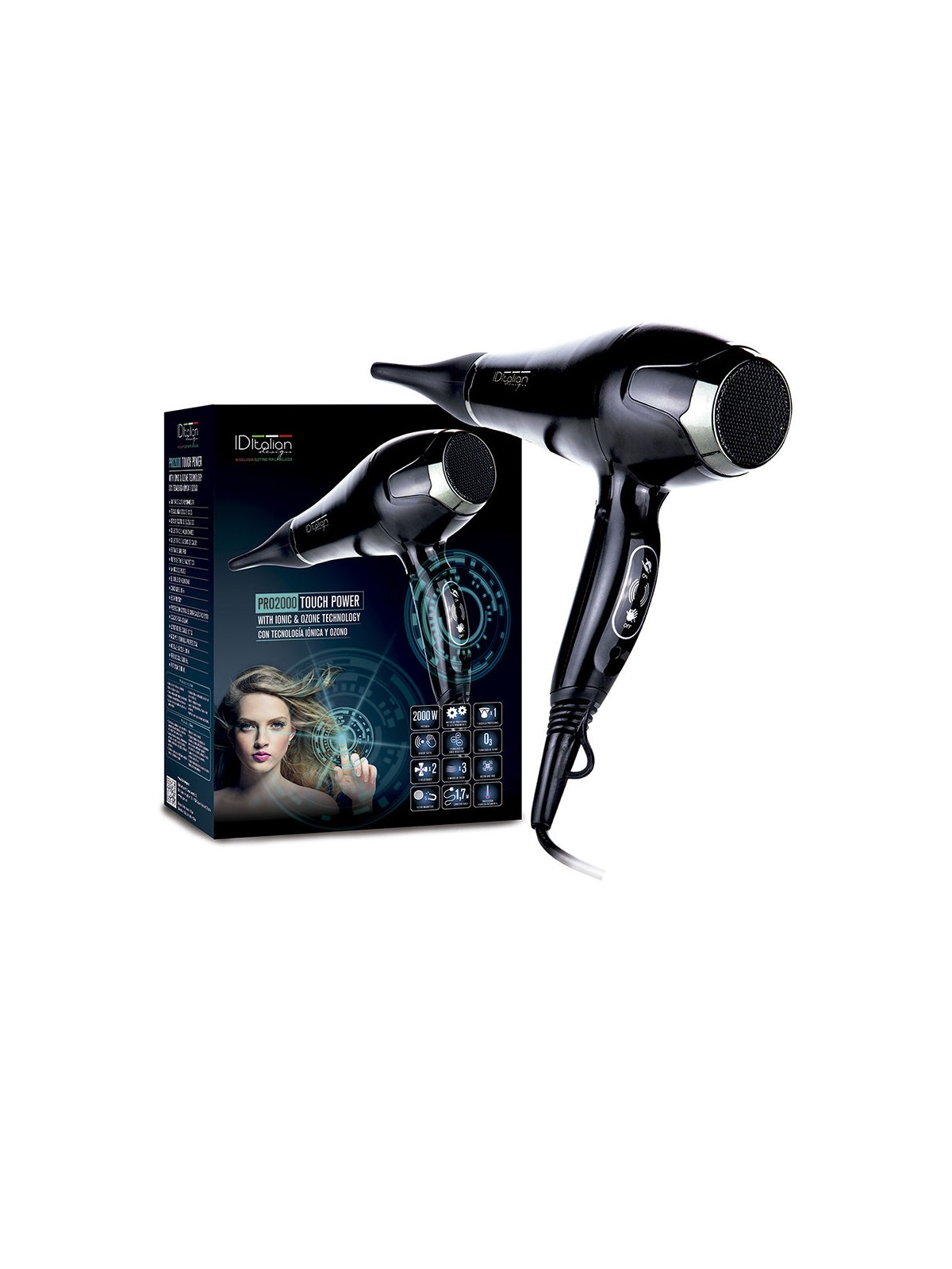 Id Italian Asciugacapelli TOUCH POWER PRO 2000 1 unità donna