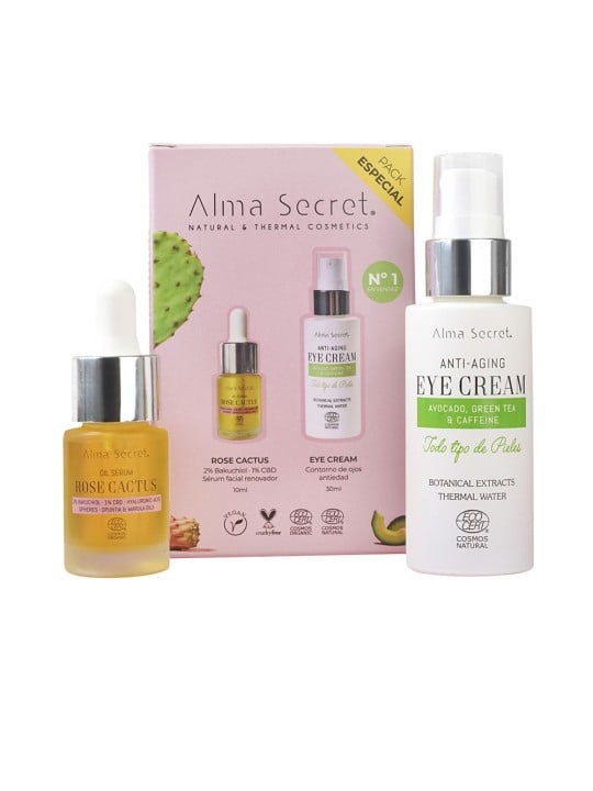 Alma Secret Astuccio per cosmetici naturali e termici 2 pezzi eye contour 30 ml + rose cactus 10 ml unisex
