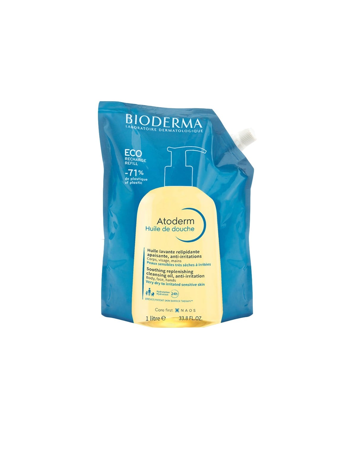 Bioderma ATODERM olio doccia per tutta la famiglia, ricarica da 1000ml unisex