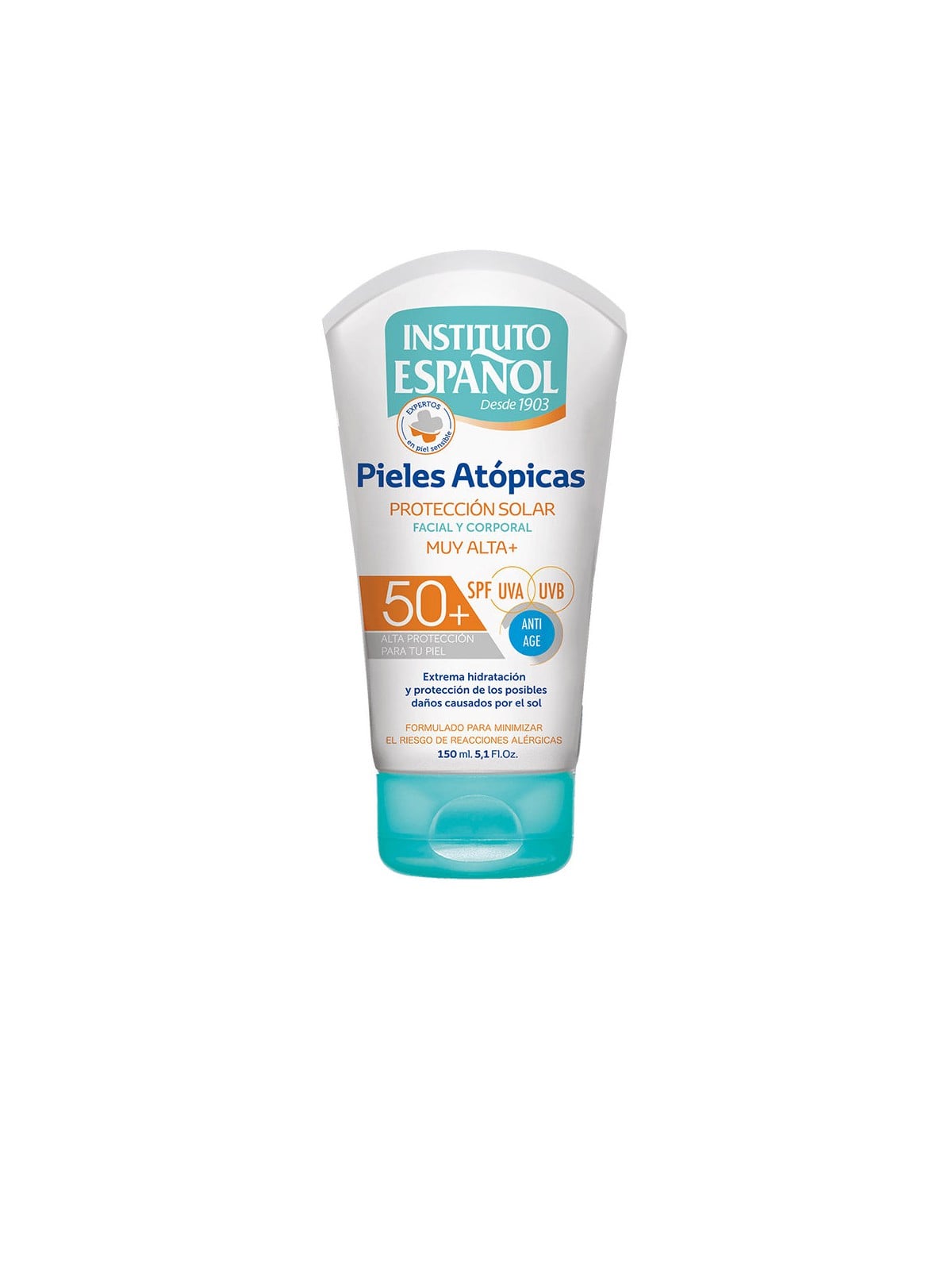 Instituto Español ATOPIC SKIN crema solare per viso e corpo SPF50+ 150ml unisex