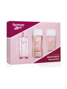 Reebok ATTIVA I TUOI SENSI - SET DONNA 3 PEZZI Eau de Toilette spray 100 ml + Shower Gel 250 ml + Body Lotion 250 ml donna